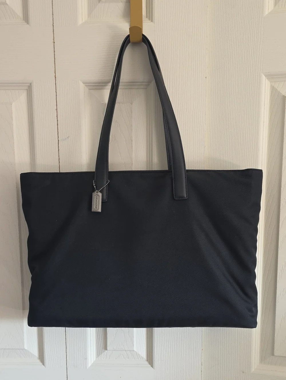 Coach MERCER Black Twill Computer Work Travel Bag 5419